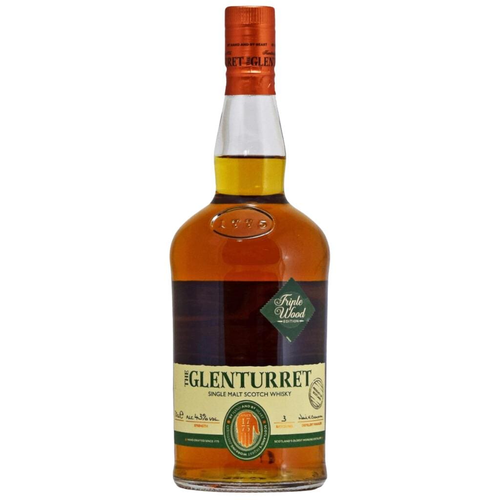 GLENTURRET TRIPLE WOOD SINGLE MALT SCOTCH WHISKY 43% 700ML