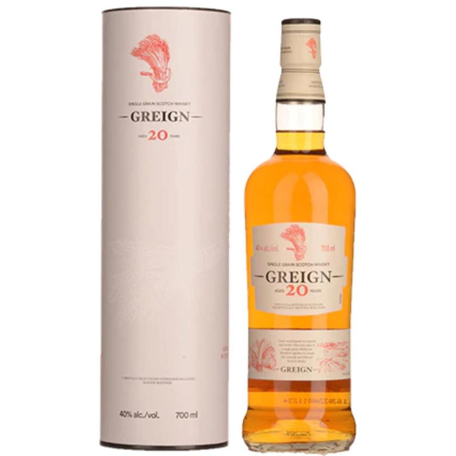 PERSONALISED GREIGN 20 YEAR OLD SINGLE GRAIN SCOTCH WHISKY 40% 700ML