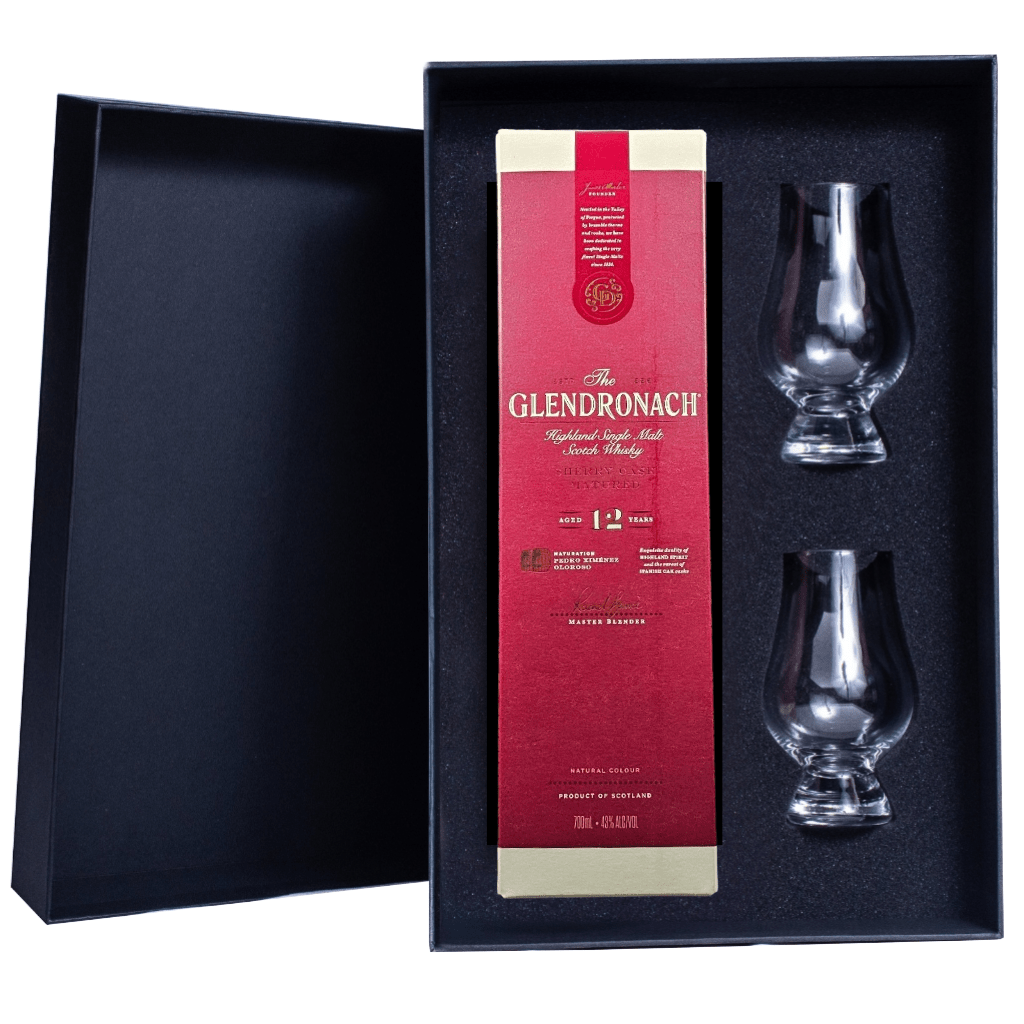 GlenDronach 12 Yr Old Gift Box includes 2 Glencairn Glasses