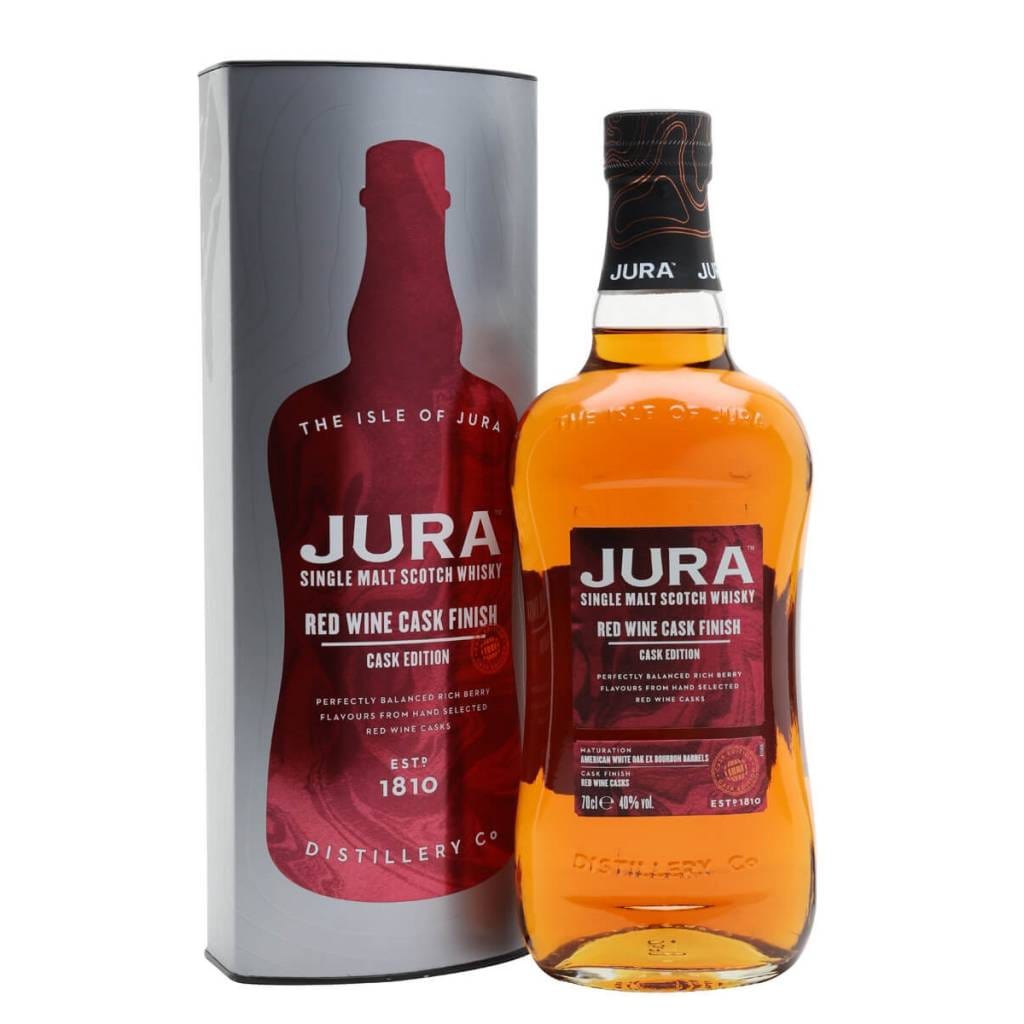 ISLE OF JURA RED WINE CASK SINGLE MALT SCOTCH WHISKY 40% 700ML