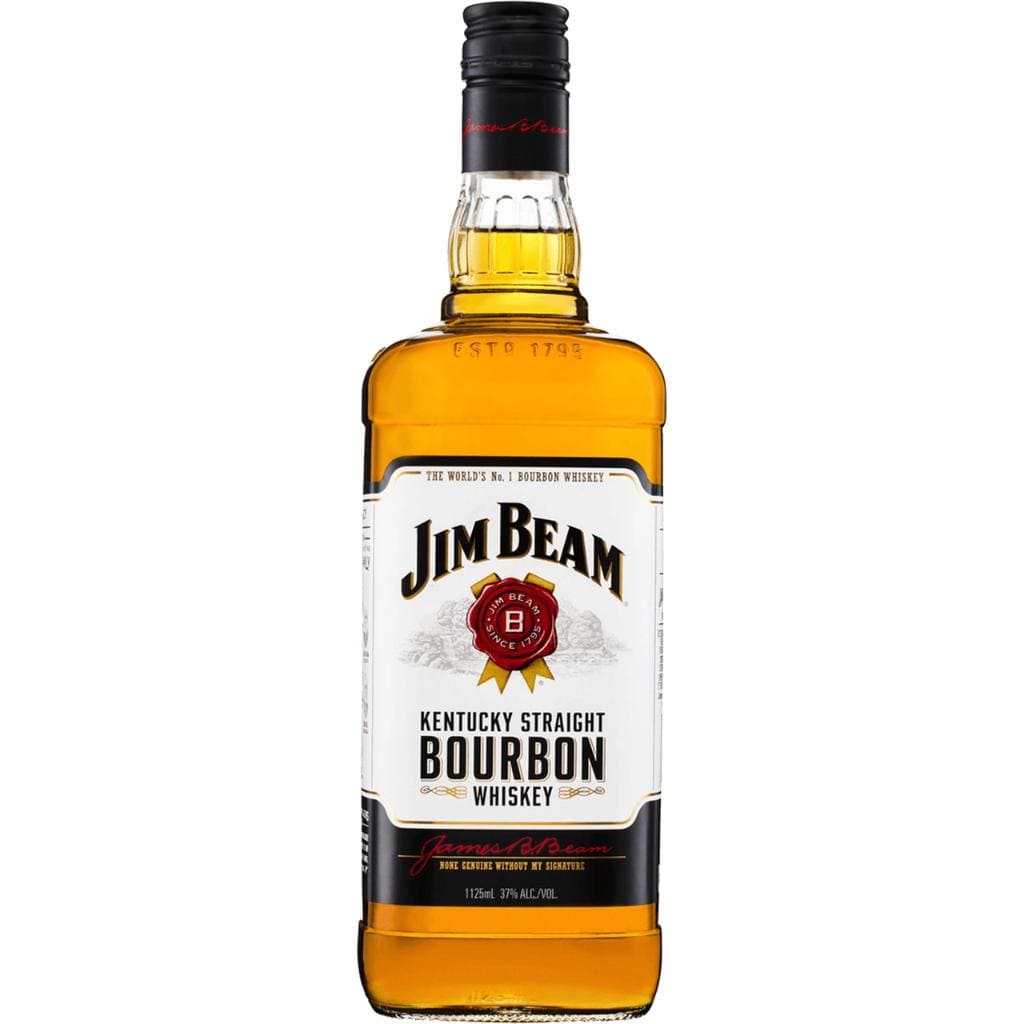 JIM BEAM WHITE BOURBON 37% 1.125LT