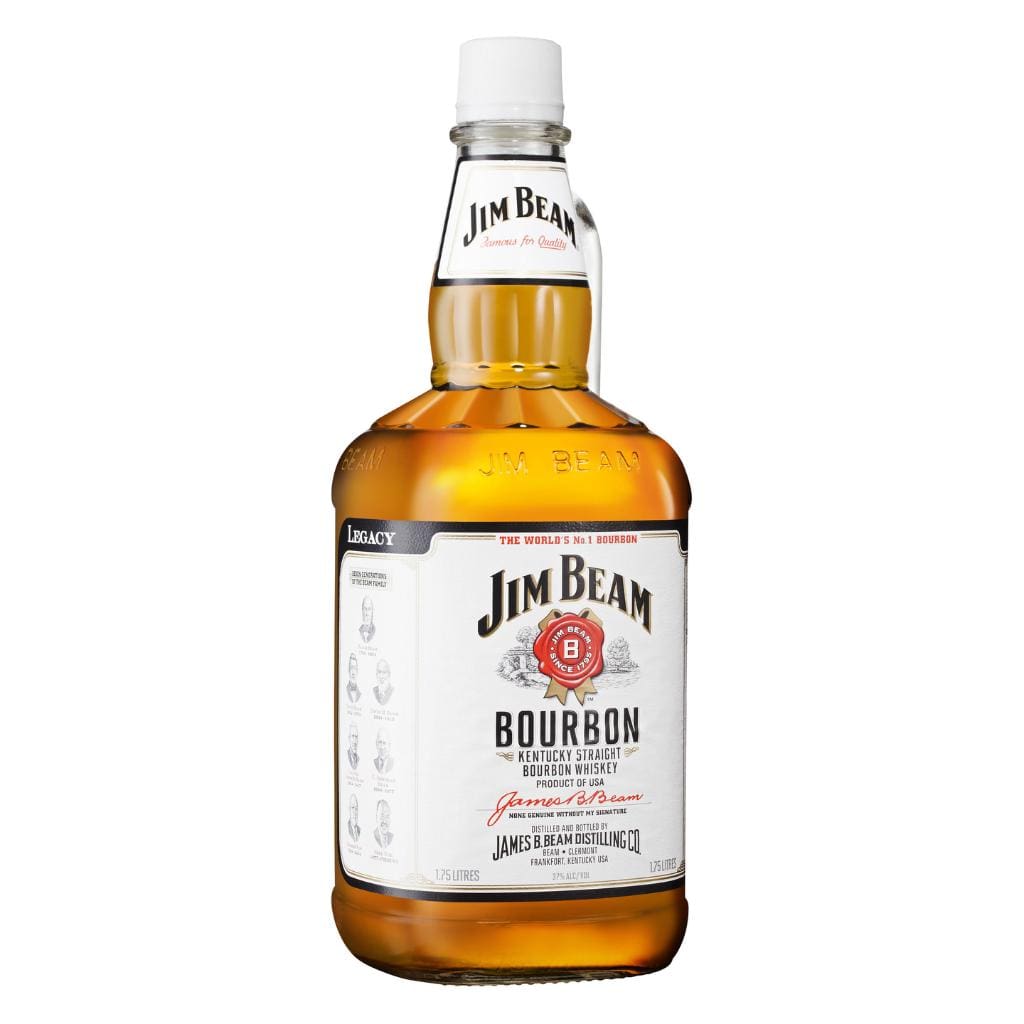 JIM BEAM WHITE BOURBON 37% 1.75LT