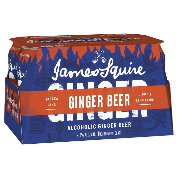 James Squire Alcoholic Ginger Beer 4% 330ml (6 Pack)