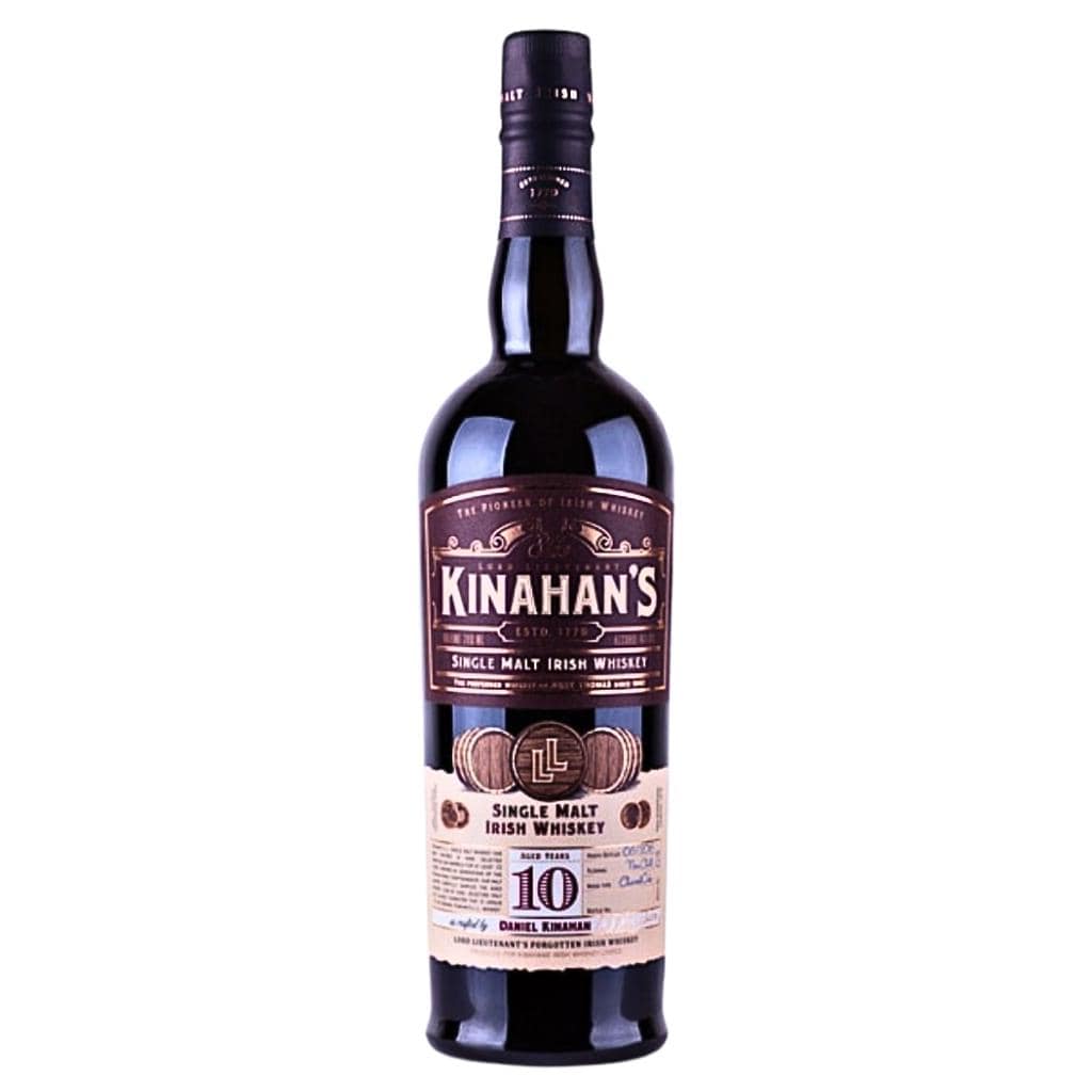 KINAHANS IMPORT 10 YEAR OLD SINGLE MALT IRISH WHISKEY 700ML
