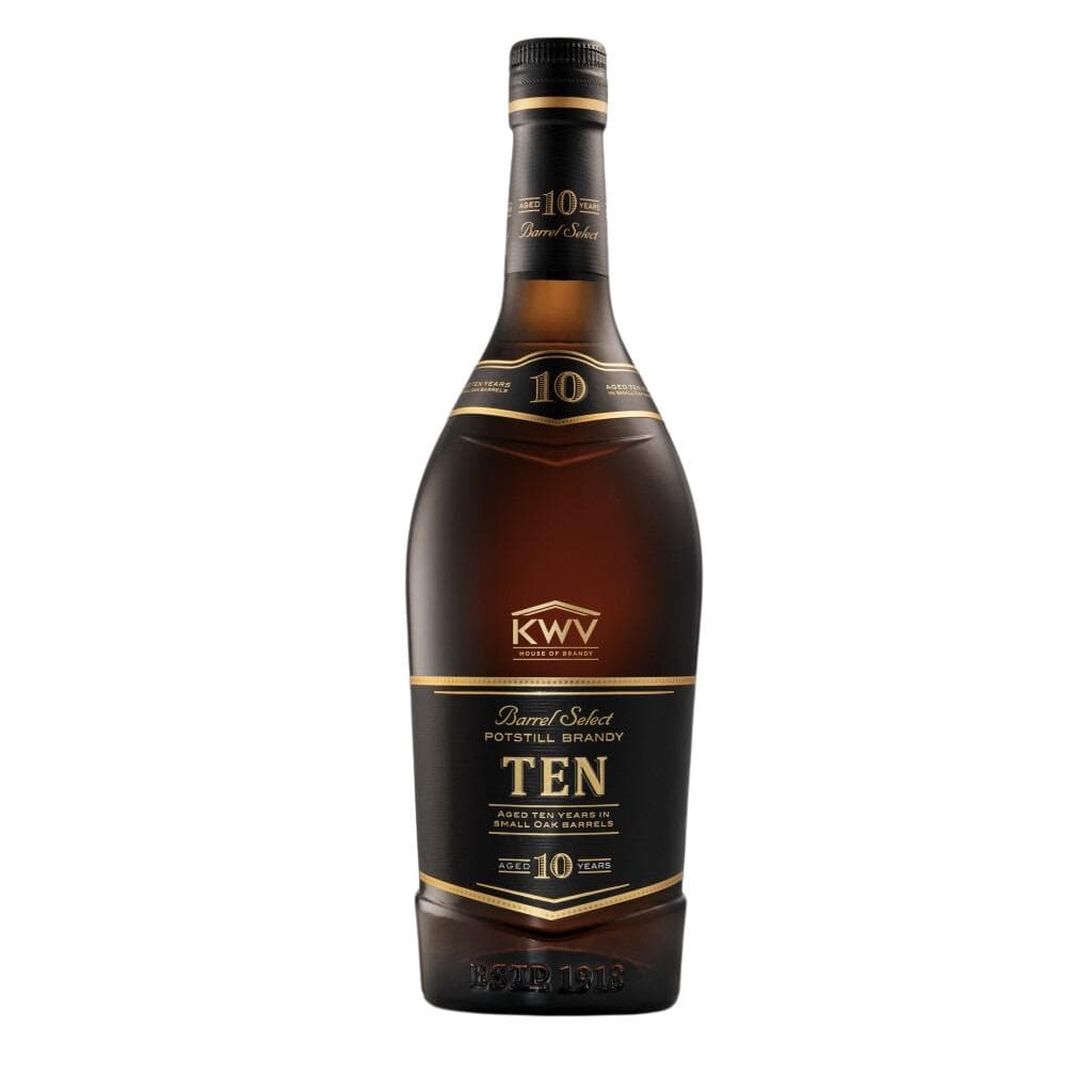 KWV 10 YEAR OLD BRANDY 38% 750ML