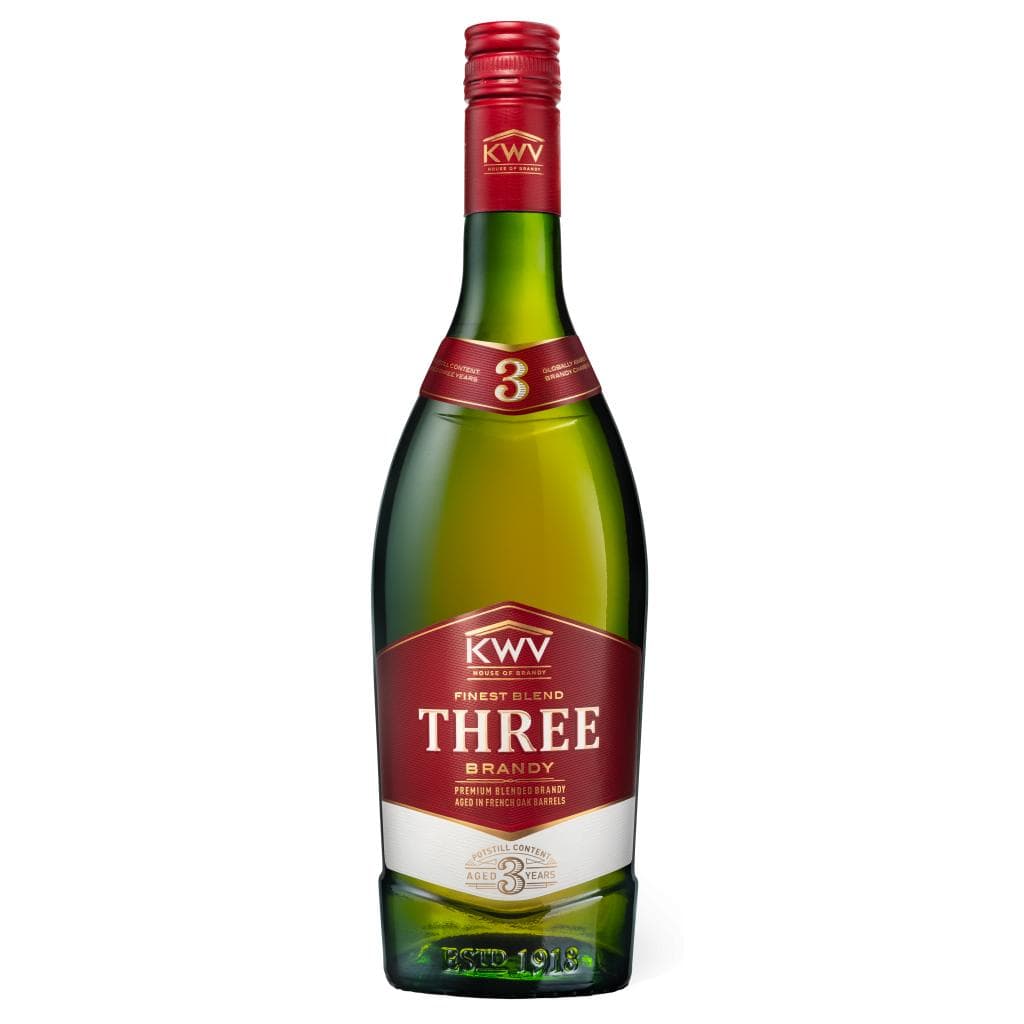 KWV 3 YEAR OLD BRANDY 43% 750ML