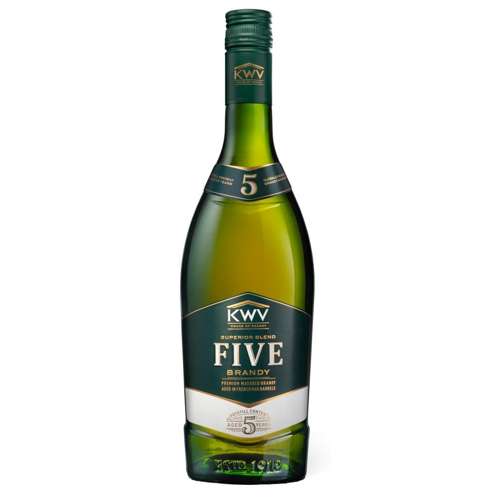 KWV 5 YEAR OLD BRANDY 43% 750ML