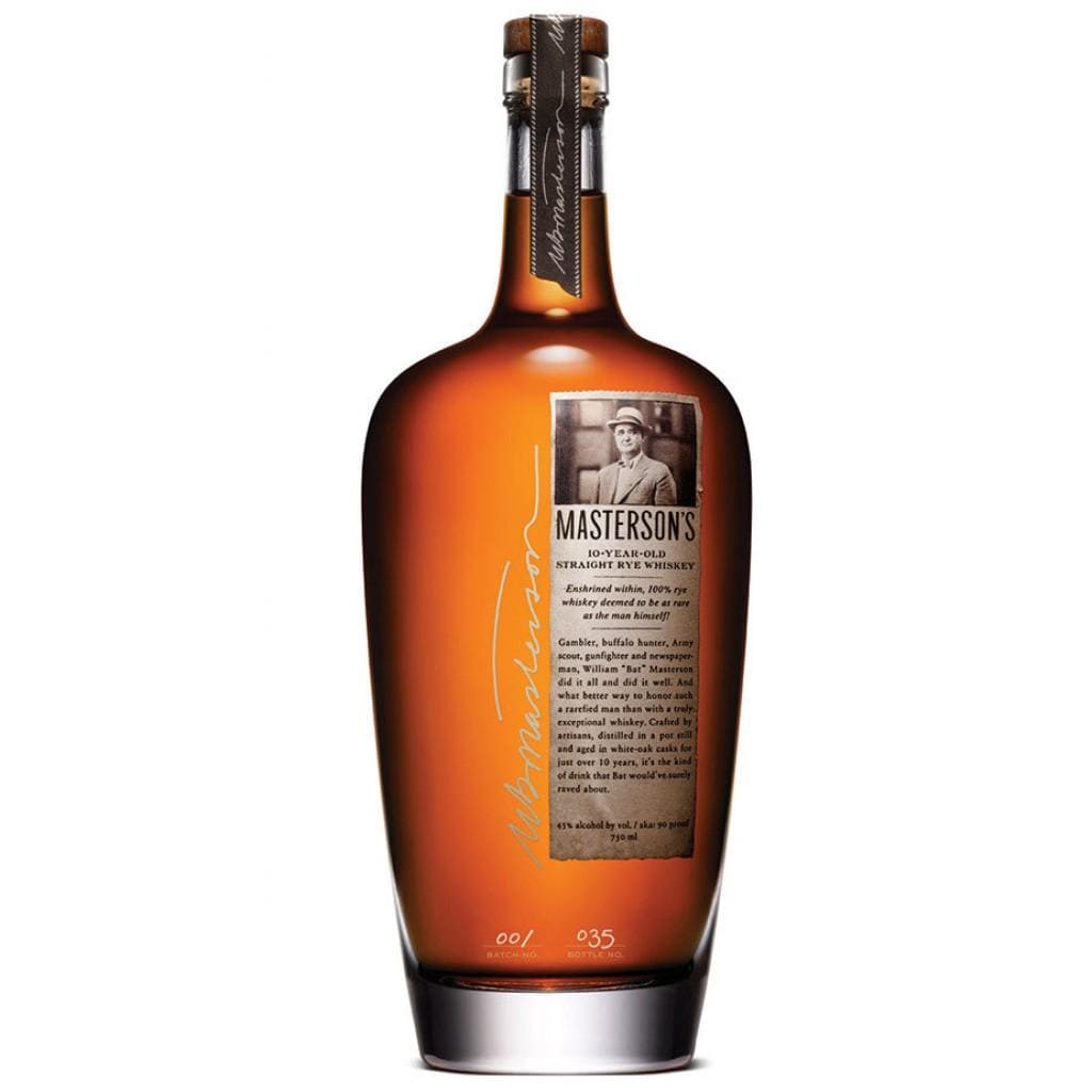 MASTERSONS 10 YEAR OLD RYE WHISKEY 750ML