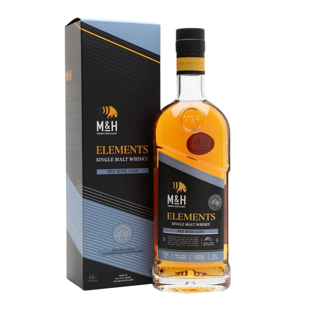 MILK & HONEY ELEMENTS RED WINE CASK ISRAELI SINGLE MALT WHISKY 46% 700ML