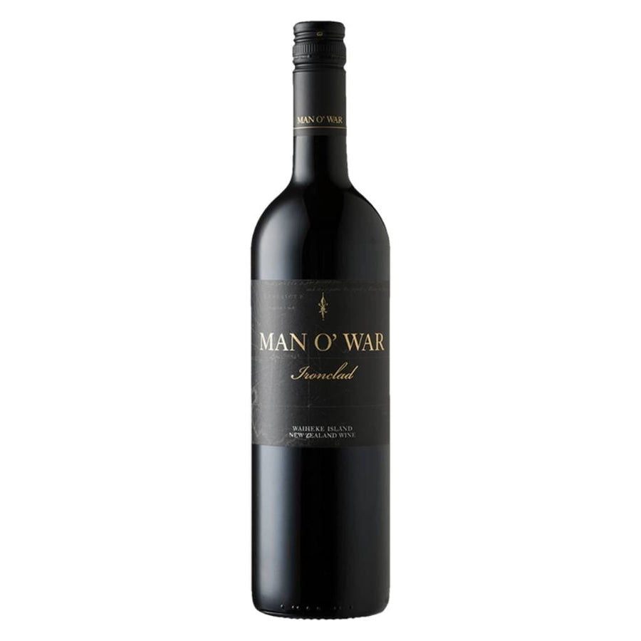 Man O'War Ironclad Bordeaux Blend Gift Hamper includes 2 Premium Wine Glass