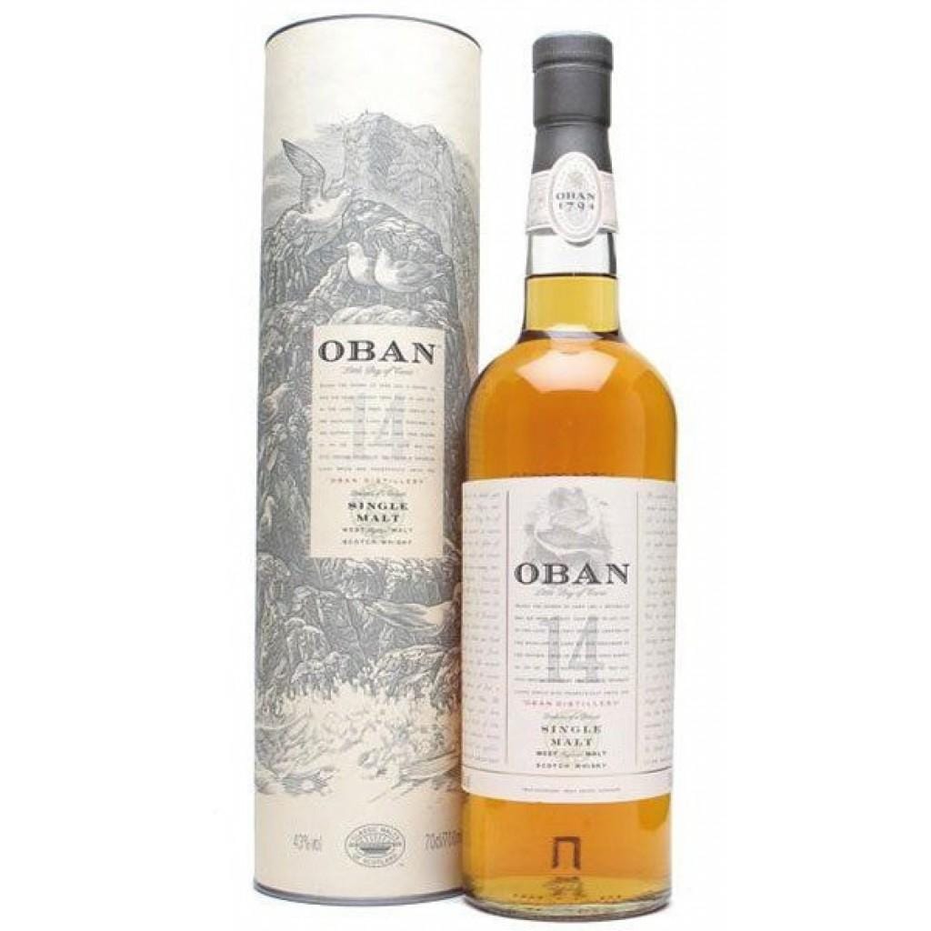 OBAN 14 YEAR OLD WEST HIGHLANDS MALT 43% 700ML