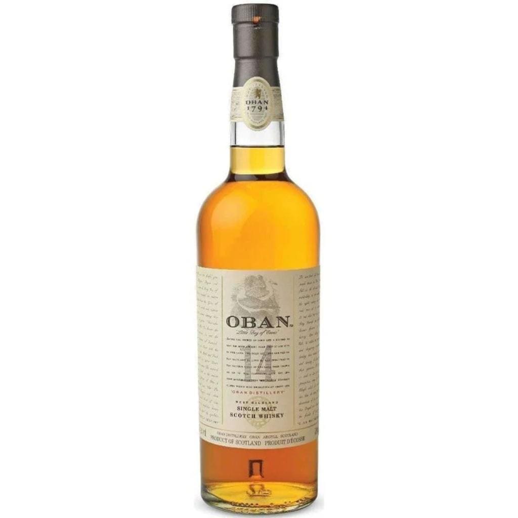 PERSONALISED OBAN 14 YEAR OLD WEST HIGHLANDS MALT 43% 700ML