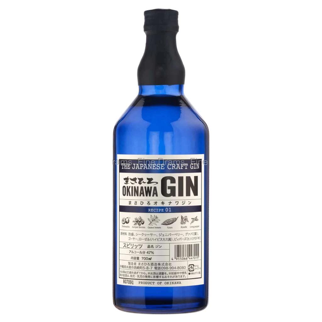 OKINAWA IMPORT JAPANESE GIN RECIPE 01 47% 700 ML