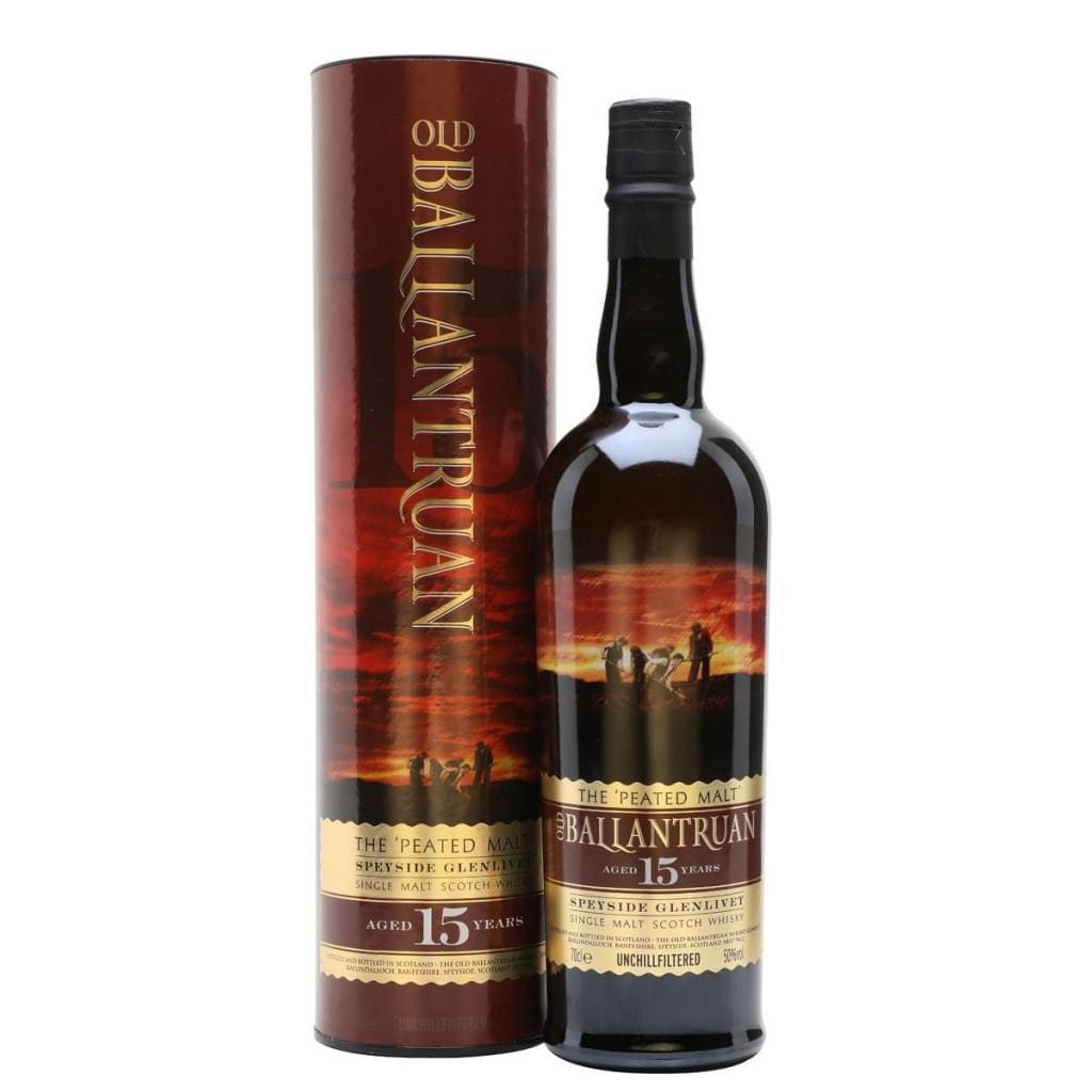 OLD BALLANTRUAN OLD BALLANTRAUN 15 YEAR OLD MALT GIFT BOX 50% 700ML