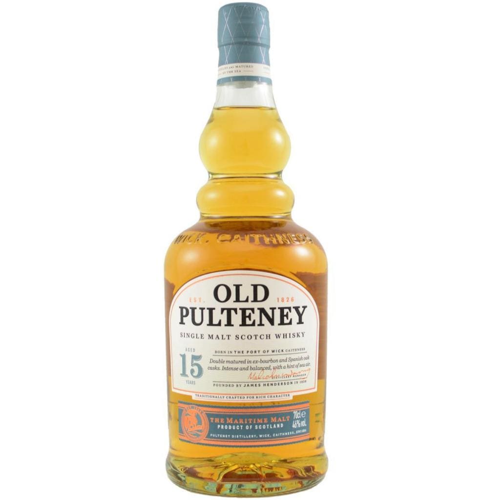 OLD PULTENEY 15 YEAR OLD SINGLE MALT SCOTCH WHISKY 42.8% 700ML