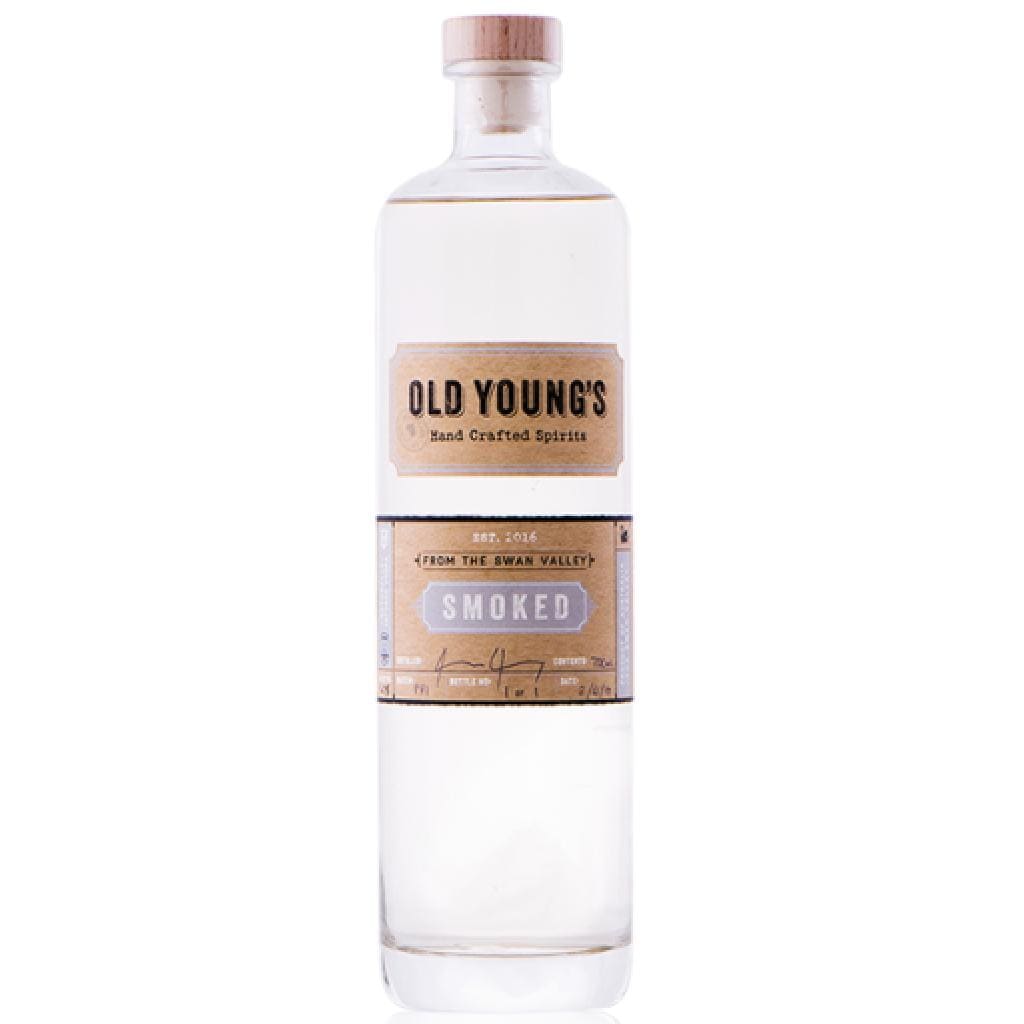 OLD YOUNG'S SMOKED VODKA 40% 700ML