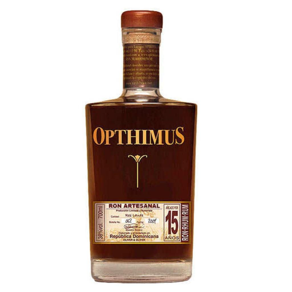 OPTHIMUS 15 YEAR OLD DOMINICAN RUM 38% 700ML