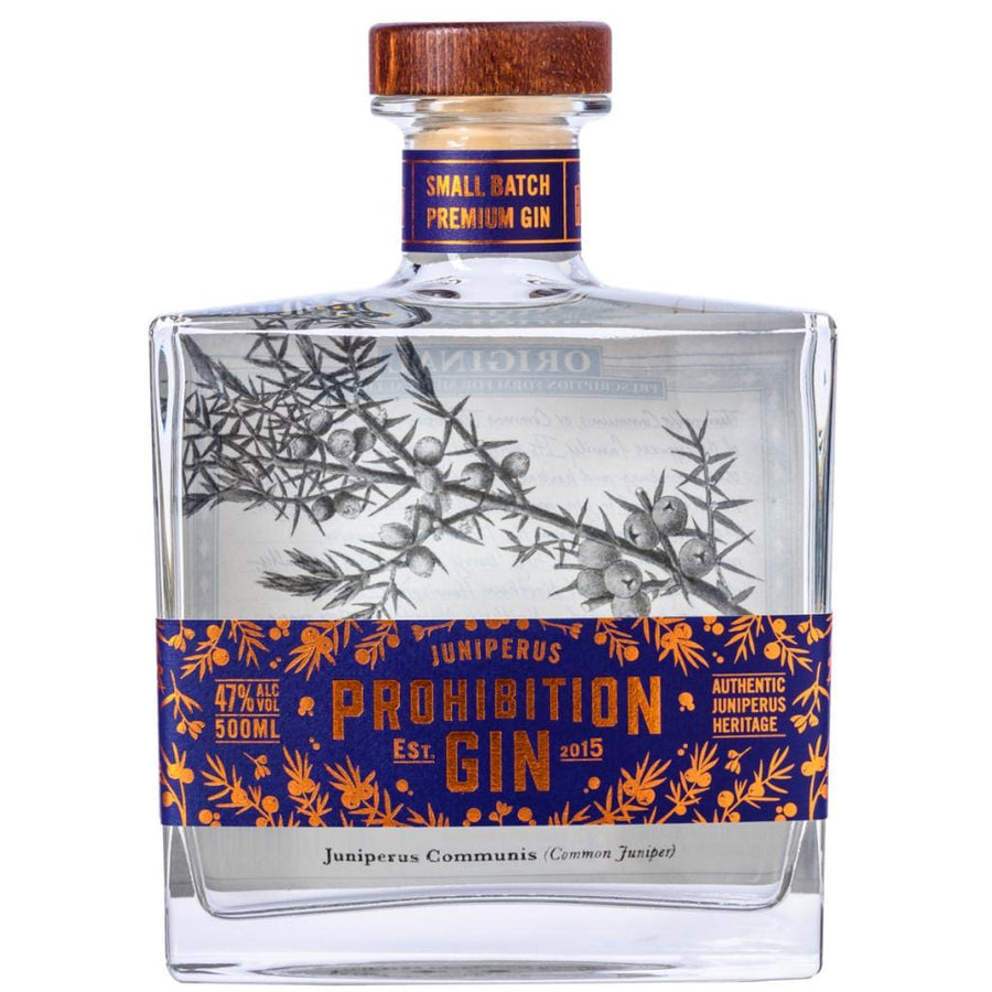 PROHIBITION LIMITED RELEASE BLOOD ORANGE GIN 44% 500ML