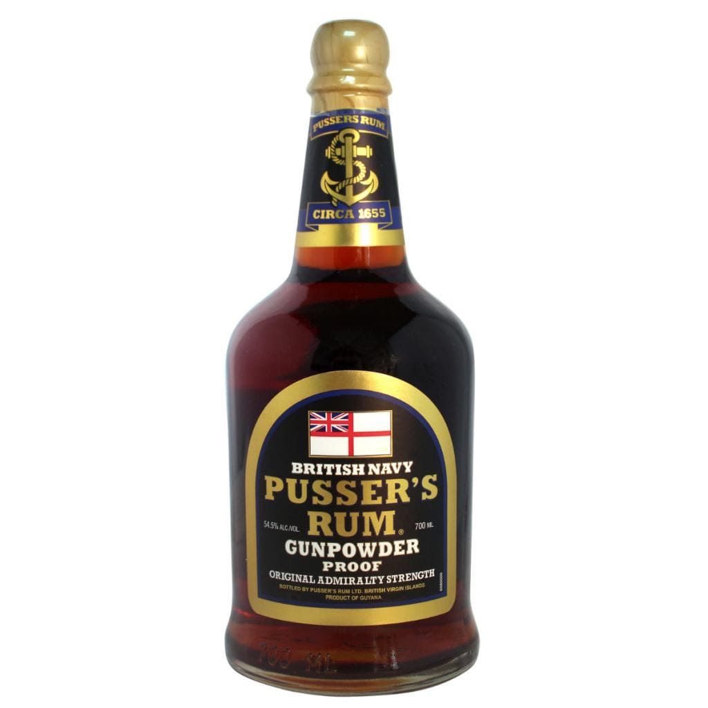 PUSSER'S RUM GUNPOWDER PROOF RUM 54.5% 700ML