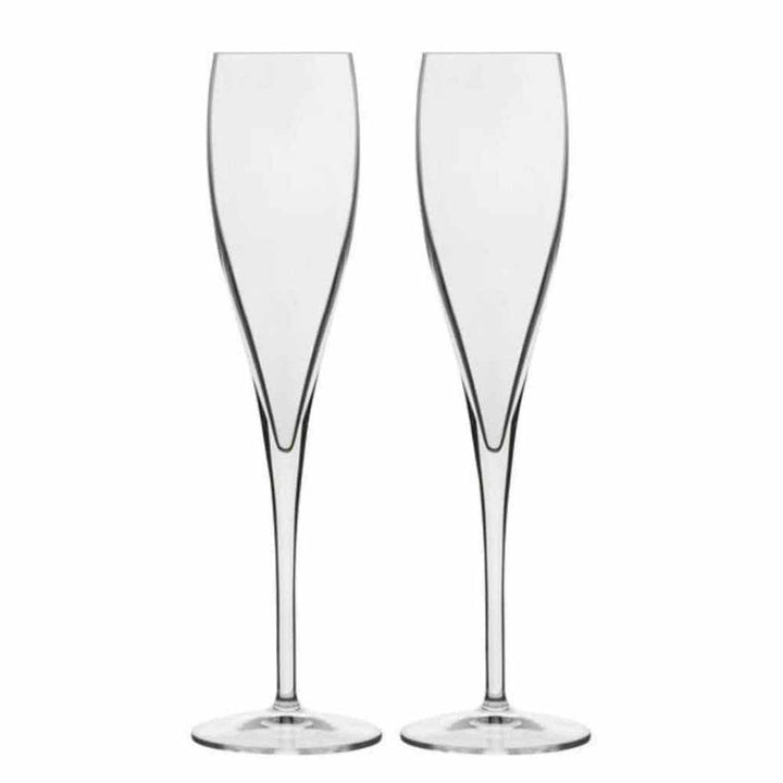 Luigi Bormioli Vinoteque Champagne Flute Glassware 175ml - 2 Pack