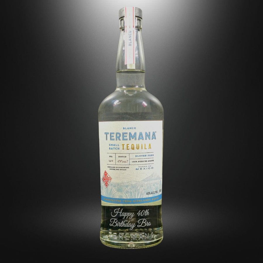 PERSONALISED TEREMANA THE ROCK'S SMALL BATCH BLANCO TEQUILA 40% 750ML