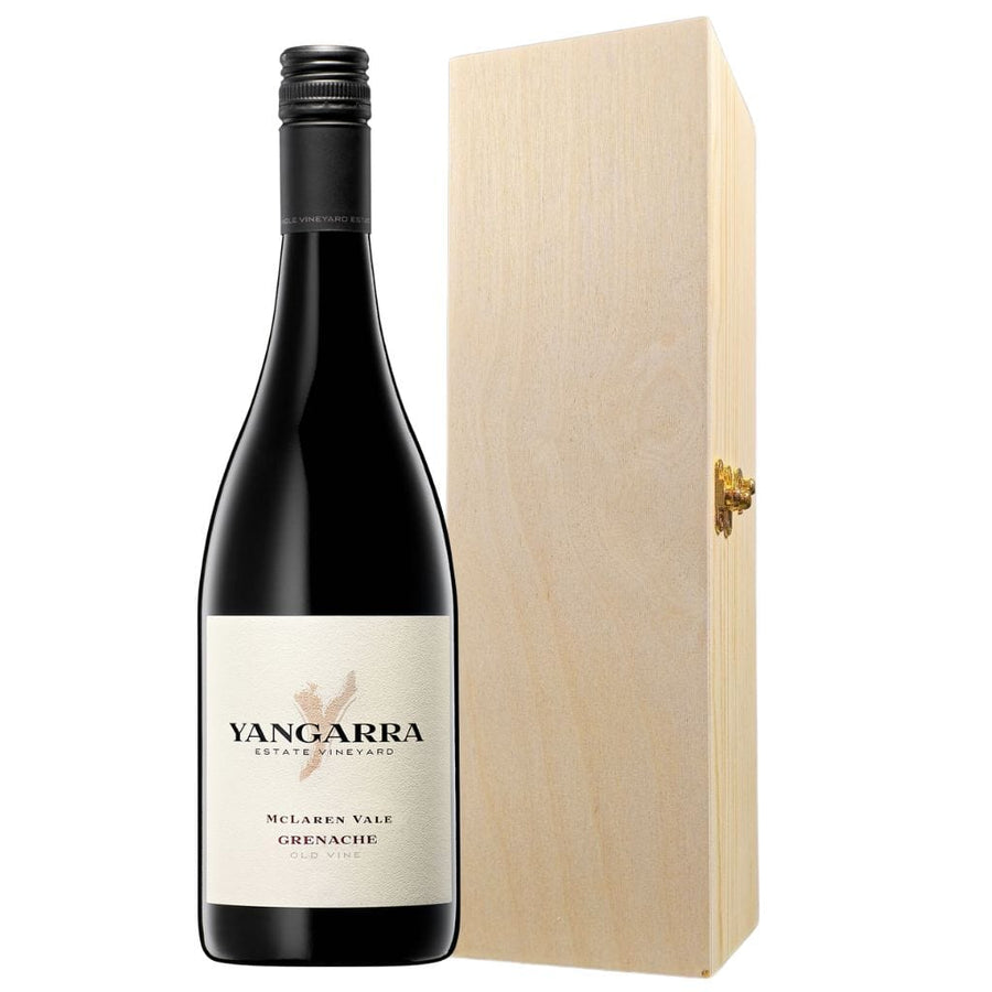 Personalised Yangarra Grenache Magnum 1500ml and Wooden Wine Box