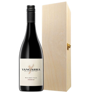 Personalised Yangarra Shiraz 2018 Magnum 750ml and Wooden Wine Box
