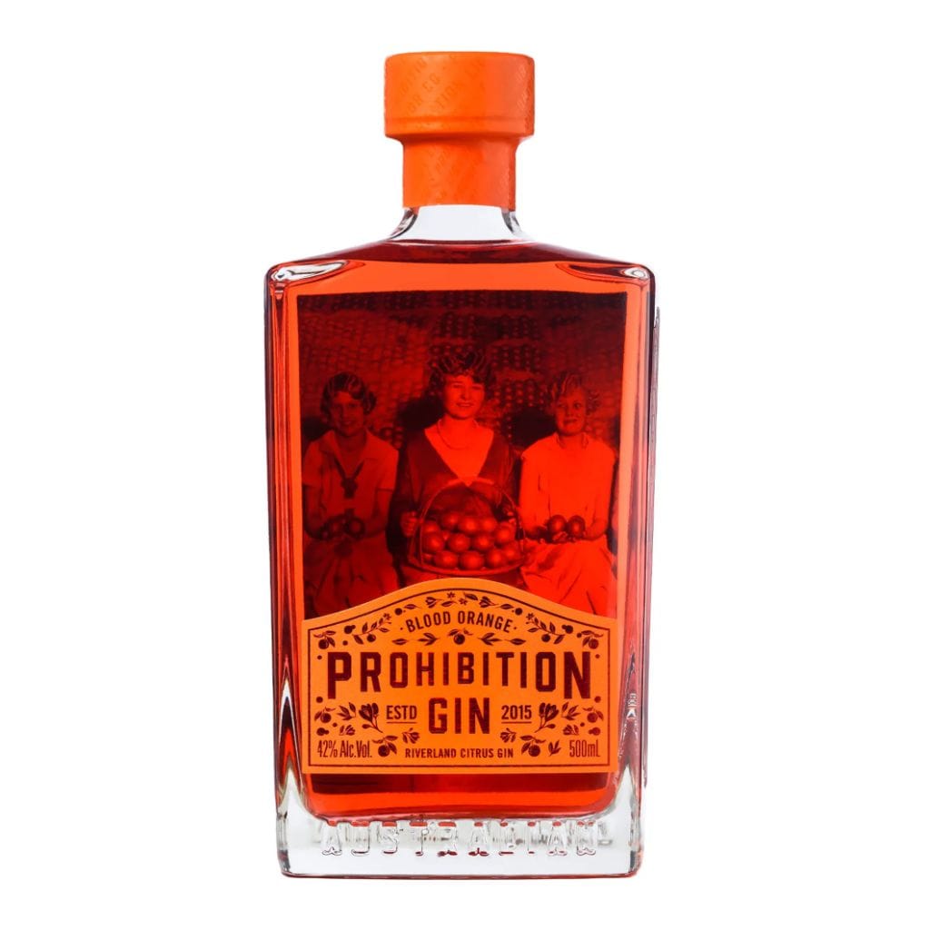 PROHIBITION LIQUOR CO BLOOD ORANGE GIN 42% 500ml