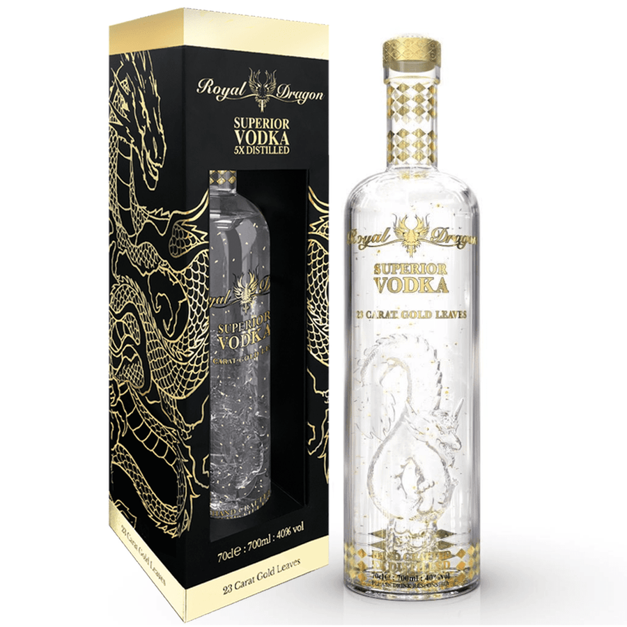 Royal Dragon Vivid Lights Edition Gold Leaf Vodka 700ml