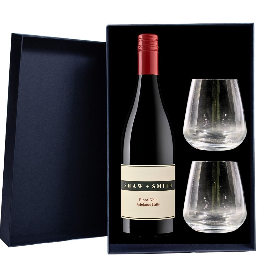 Shaw + Smith Pinot Noir Gift Hamper - Includes 2 Premium Wine Glasses