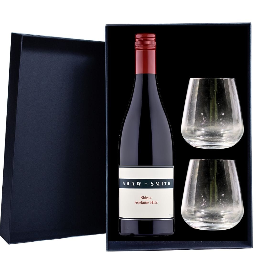 Shaw + Smith Shiraz Gift Hamper - Includes 2 Premium Wine Glasses