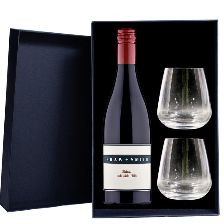 Shaw + Smith Shiraz Gift Hamper - Includes 2 Premium Wine Glasses