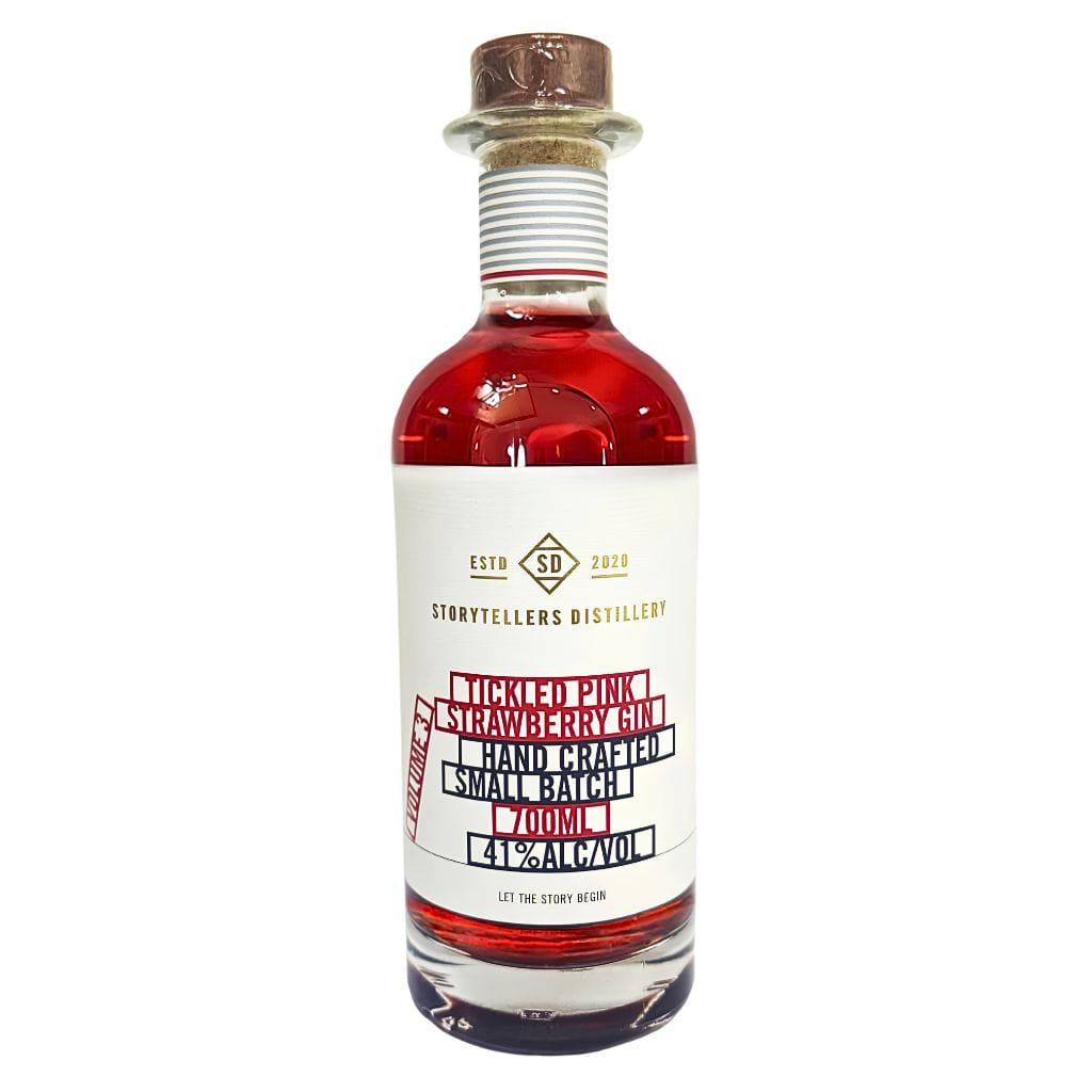 Storytellers Distillery Tickled Pink Strawberry Gin 41% 700ml