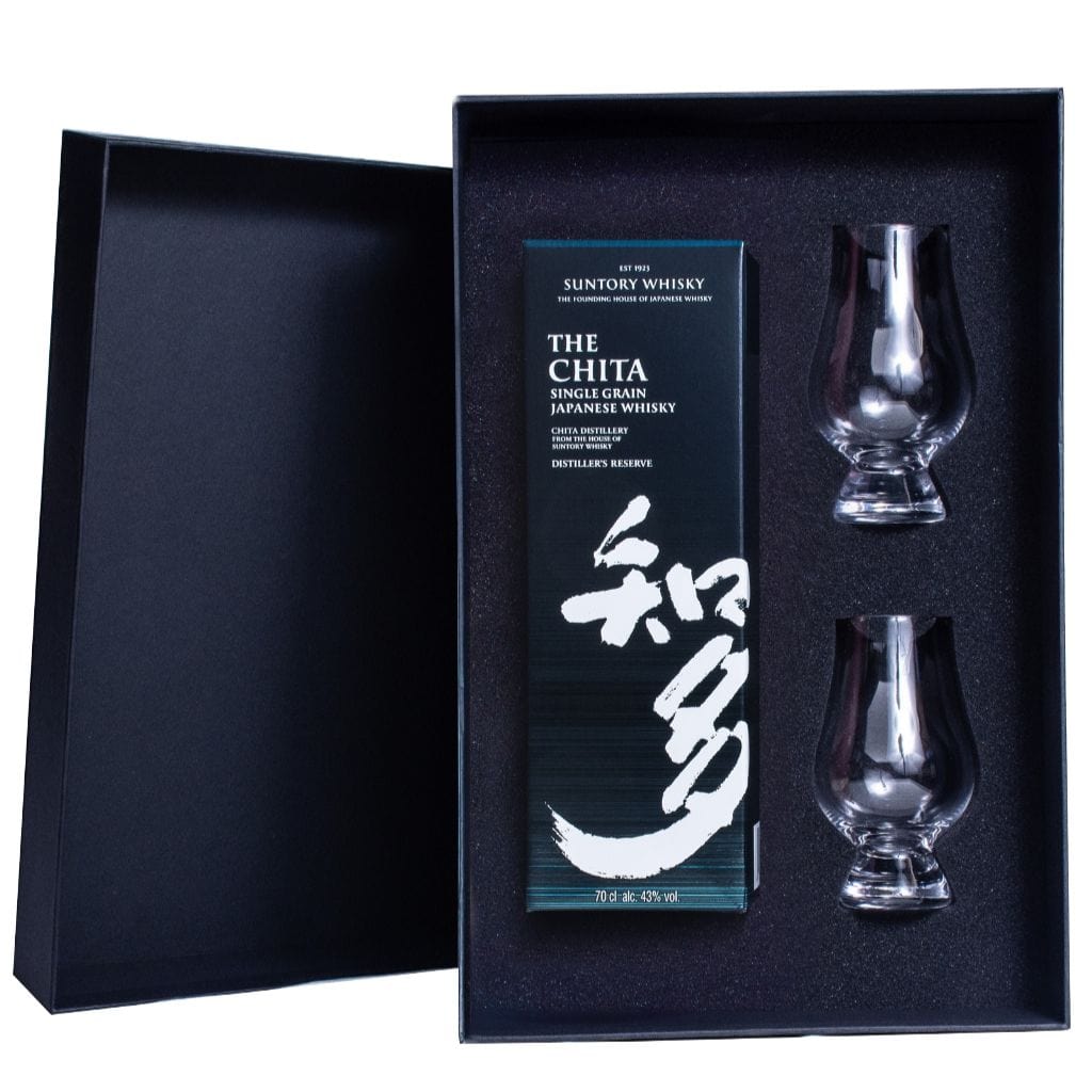 Christmas Edition Chita Suntory Japanese Whisky with Gift Box and 2 Glencairn glasses