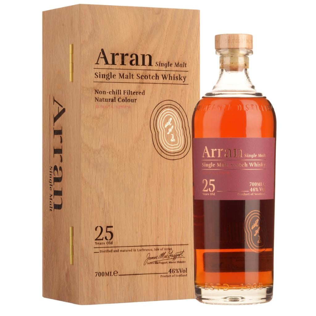 THE ARRAN 25YO SINGLE MALT SCOTCH WHISKY 46% 700 ML
