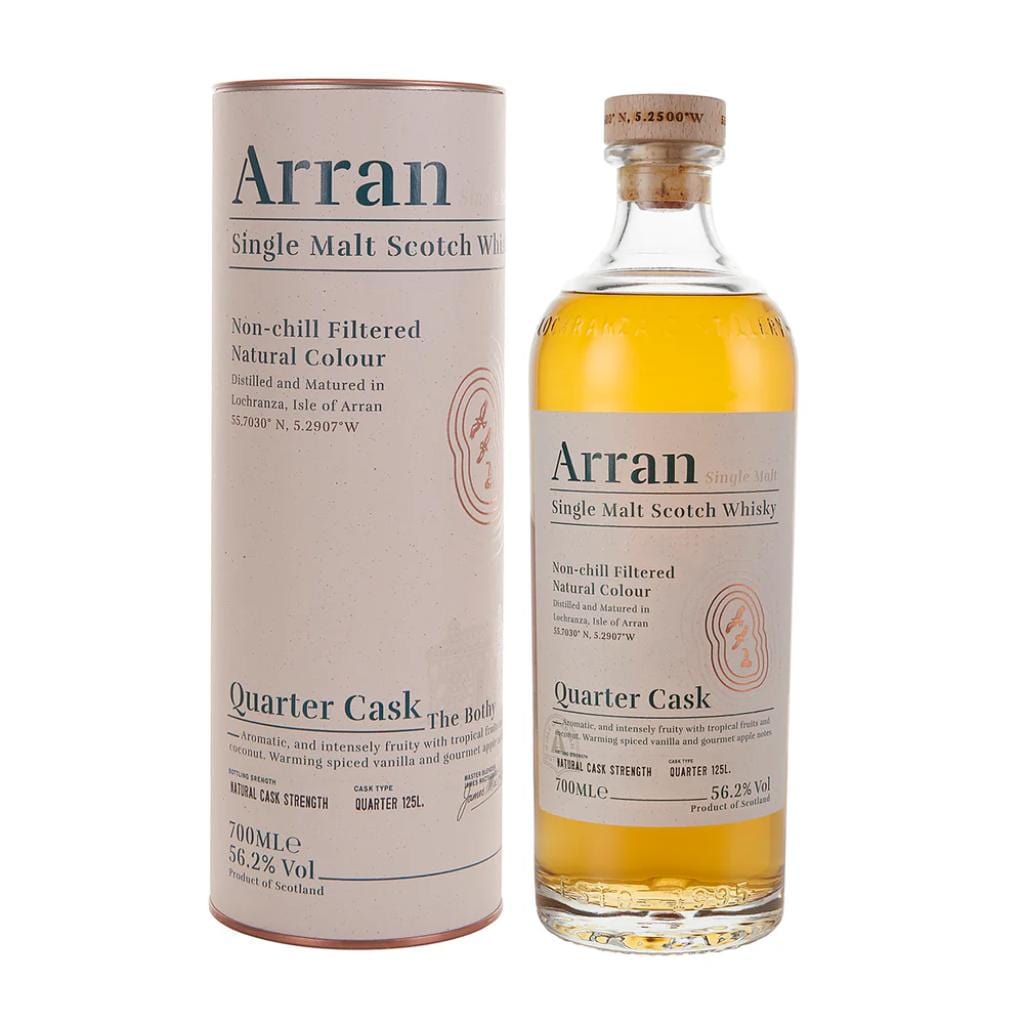 THE ARRAN QUARTER CASK THE BOTHY SINGLE MALT SCOTCH WH 56.2% 700ML