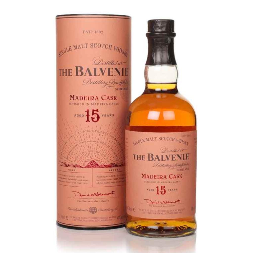 THE BALVENIE 15 YEAR OLD MADIERA CASK SINGLE MALT WHISKY 43% 700ML