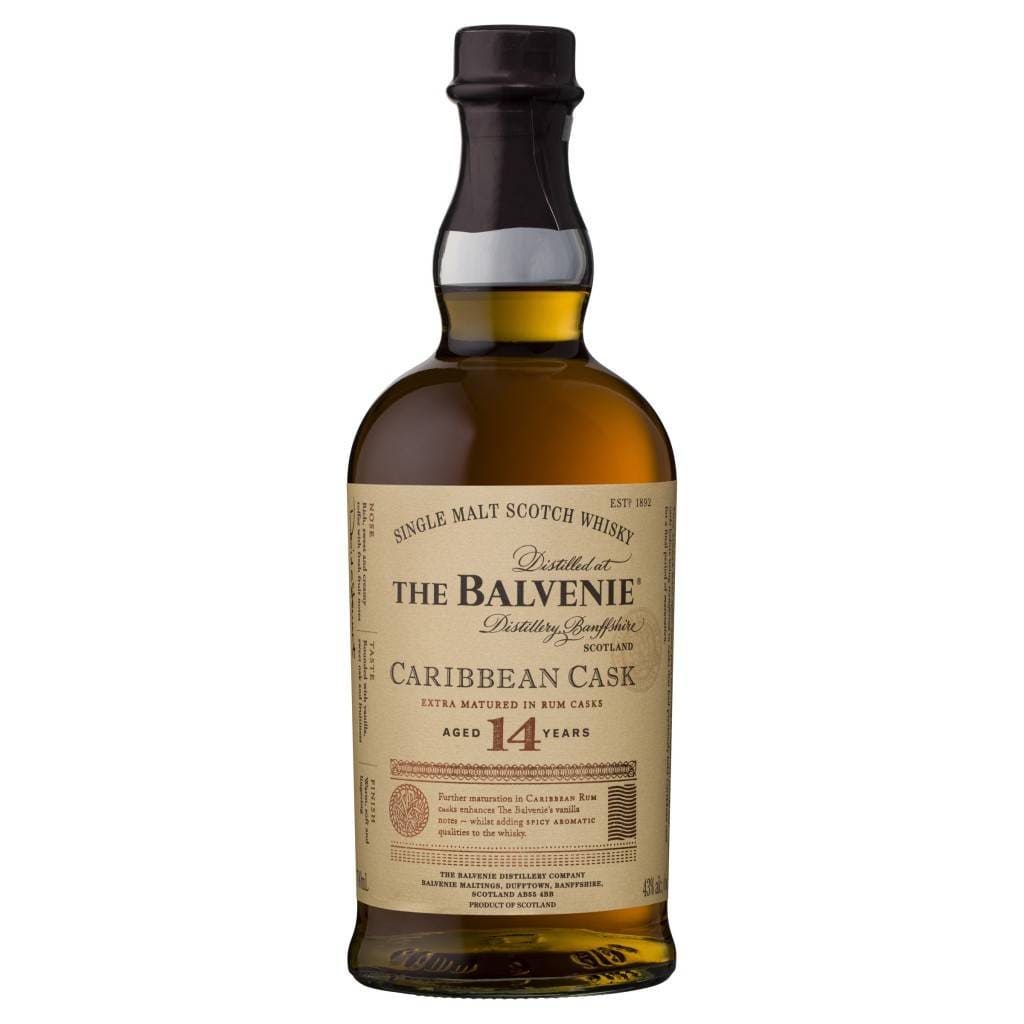 THE BALVENIE MALT 14 YEAR OLD CARIBBEAN CASK 43% 700ML