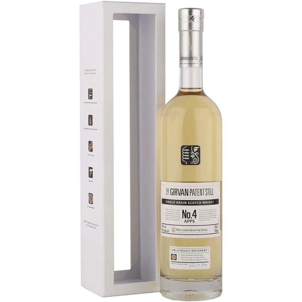 THE GIRVAN PATENT STILL IMPORT NO.4 GRAIN SCOTCH MALT WHISKY 42% 700ML