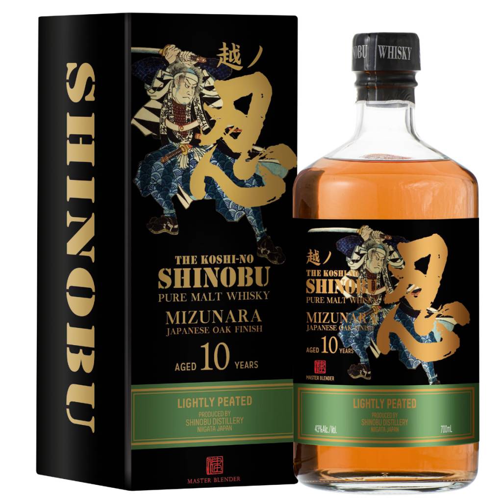 PERSONALISED THE SHINOBU 10YO PURE MALT MIZUNARA JAPANESE OAK FINISH 43% 700ML