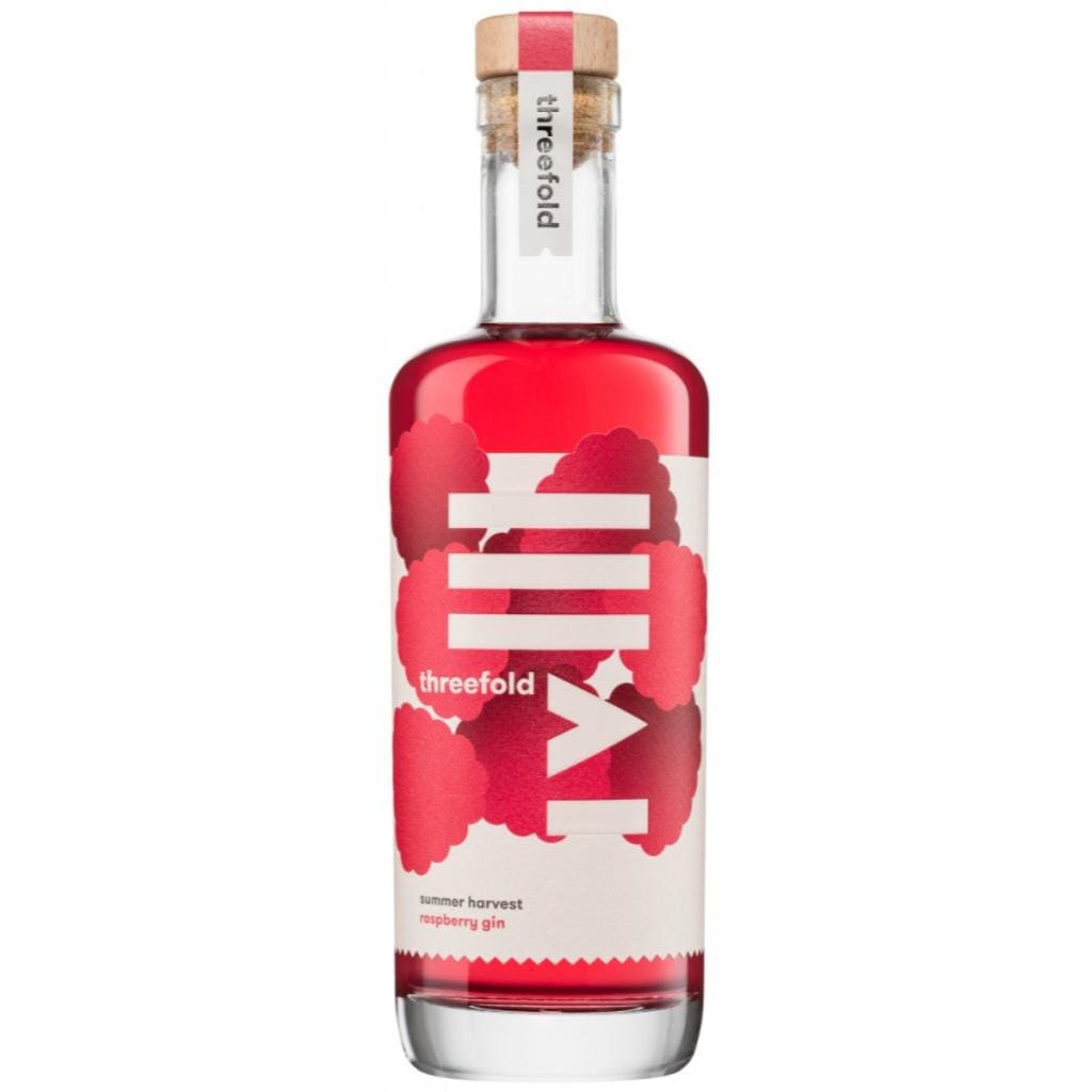 THREEFOLD SUMMER HARVEST RASPBERRY GIN 39% 500ML