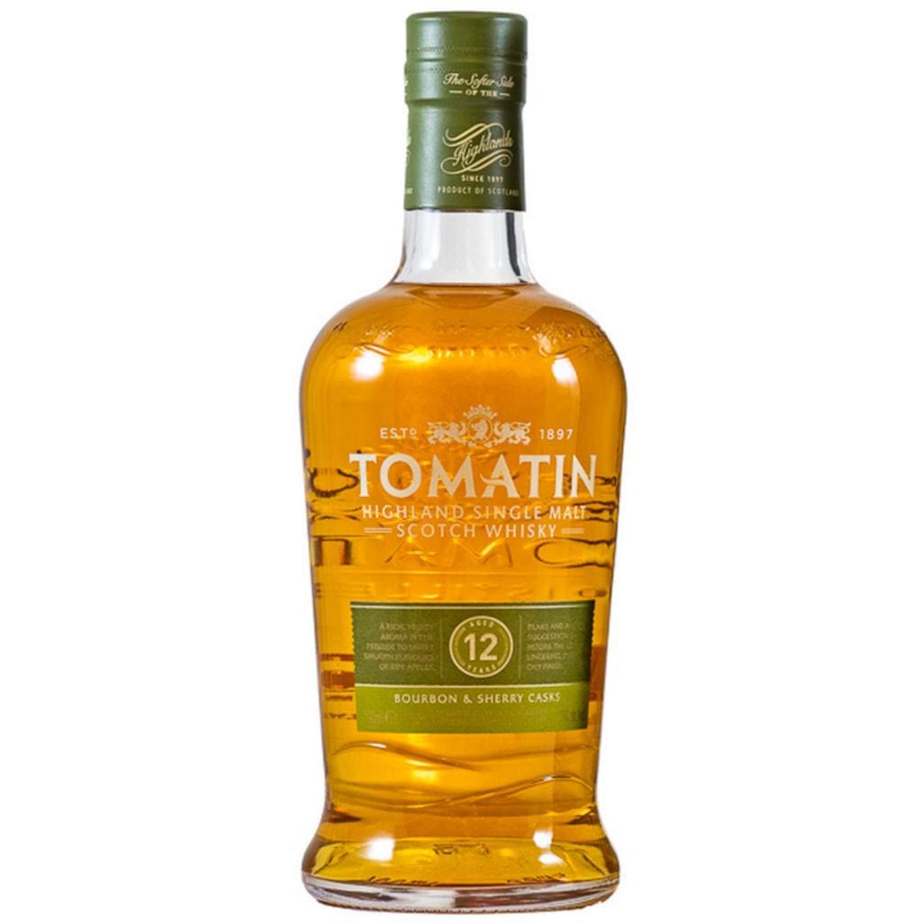 TOMATIN 12 YEAR OLD SINGLE MALT WHISKY 43% 700ML