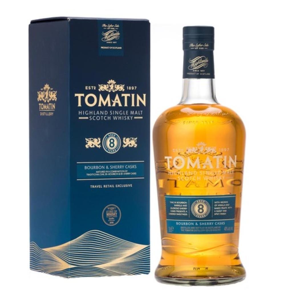 TOMATIN 8YO SINGLE MALT SCOTCH WHISKY 40% 1LT