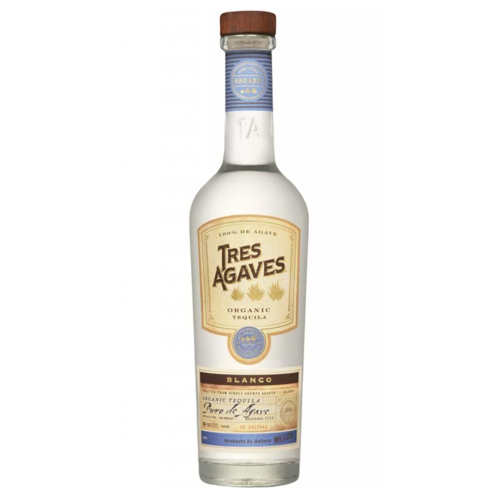 TRES AGAVES ORGANIC TEQUILA BLANCO 40% 750ML