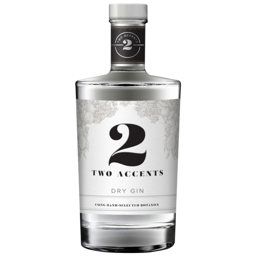 TWO ACCENTS DRY GIN 39% 700ML