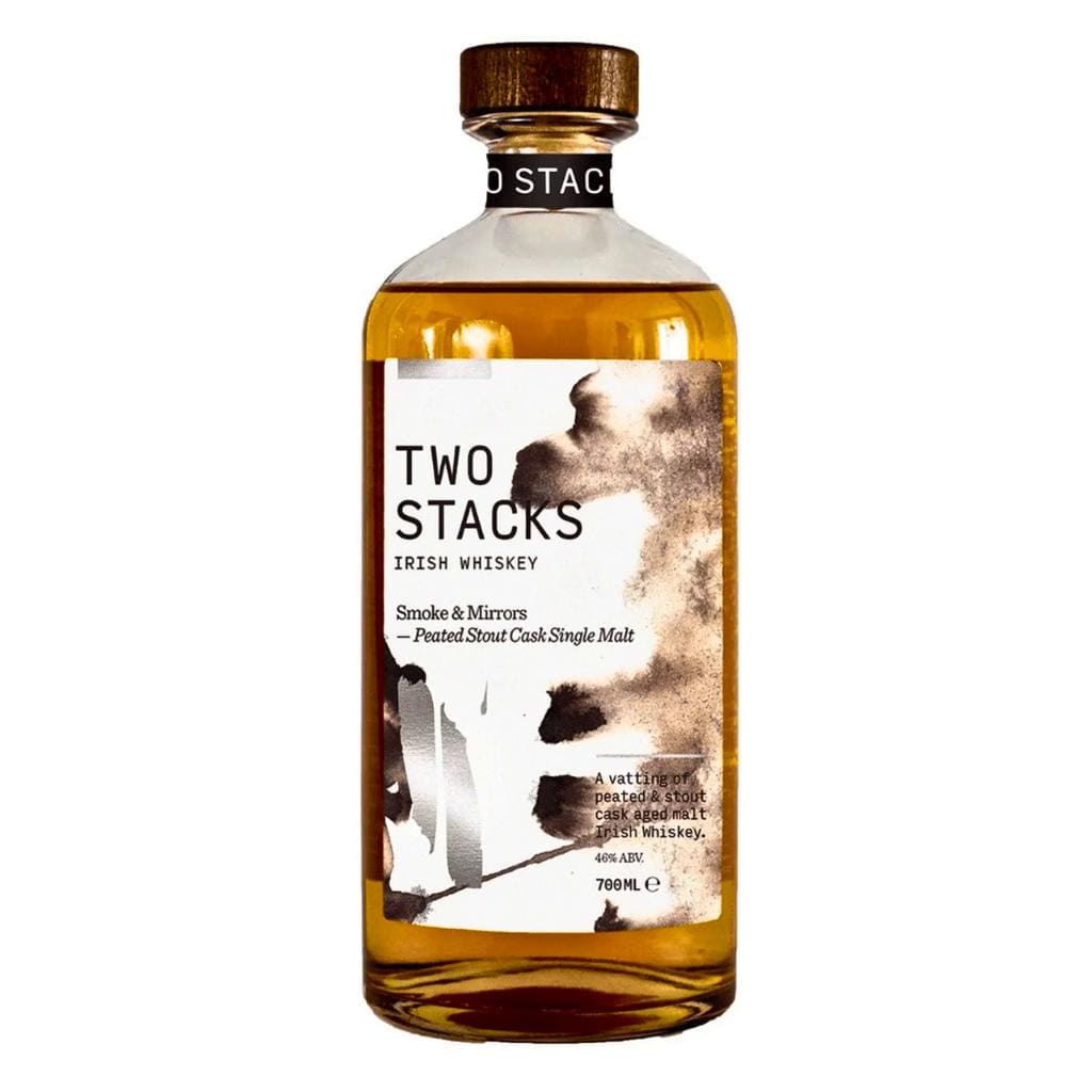 TWO STACKS SMOKE & MIRRORS IRISH SINGLE MALT WHISKEY 48% 700ML