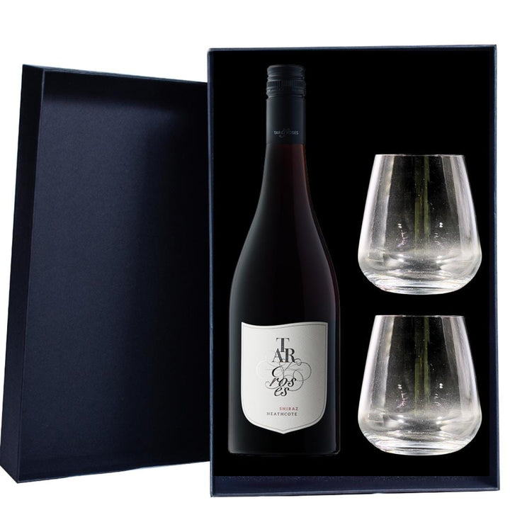 Tar & Roses Heathcote Shiraz Gift Hamper includes 2 Premium Wine Glass