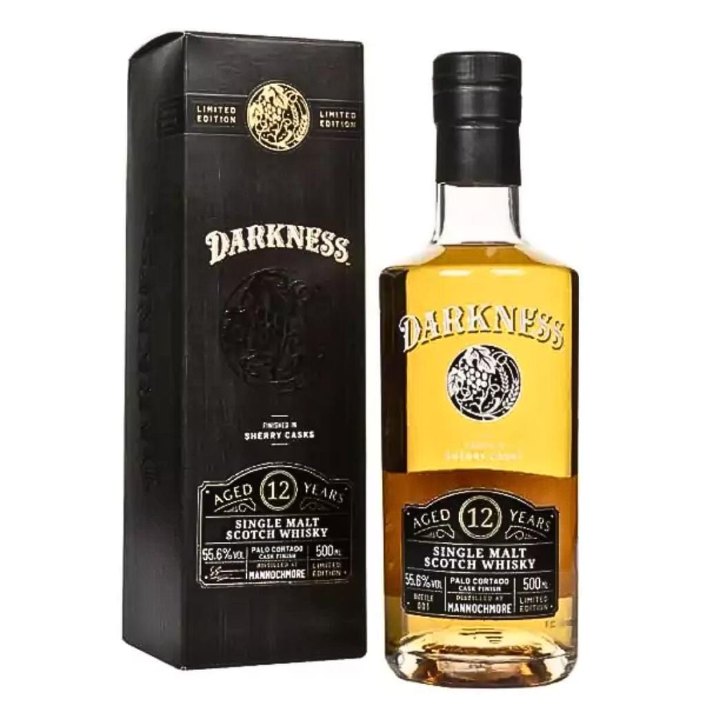 The Darkness Mannochmore 12 Year Old Palo Cortado Cask Finish 55.6% 500ml