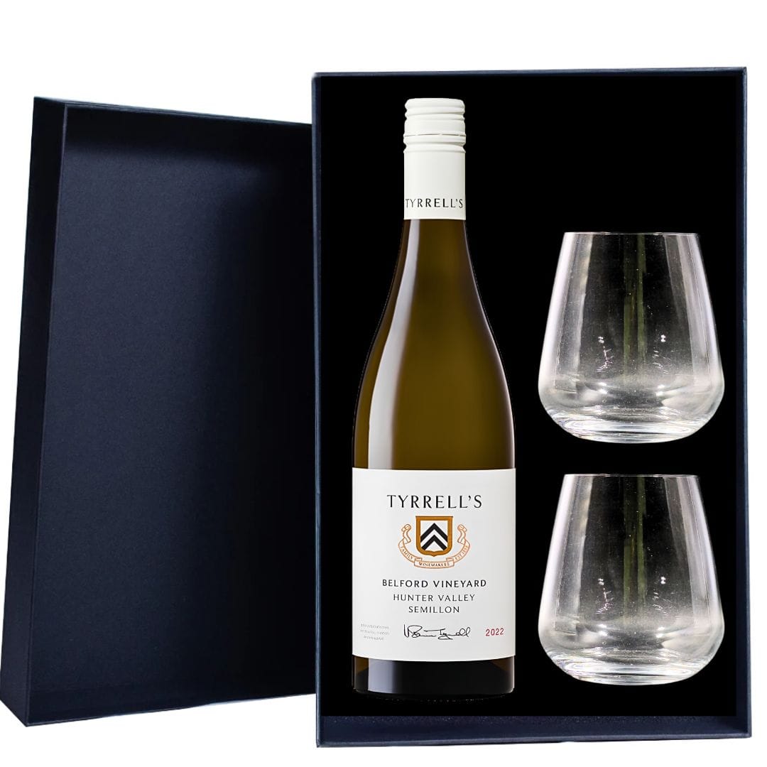 Tyrrell's Belford Semillon Gift Hamper - Includes 2 Premium Wine Glass