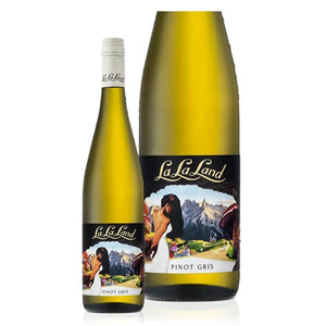 Personalised La La Land Pinot Gris Gift Hamper includes 2 Premium Wine Glass